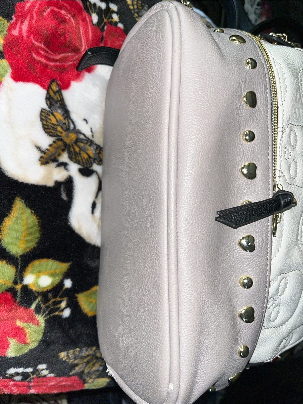 Betsey Johnson pastel pink & purple backpack - Picture 6 of 7
